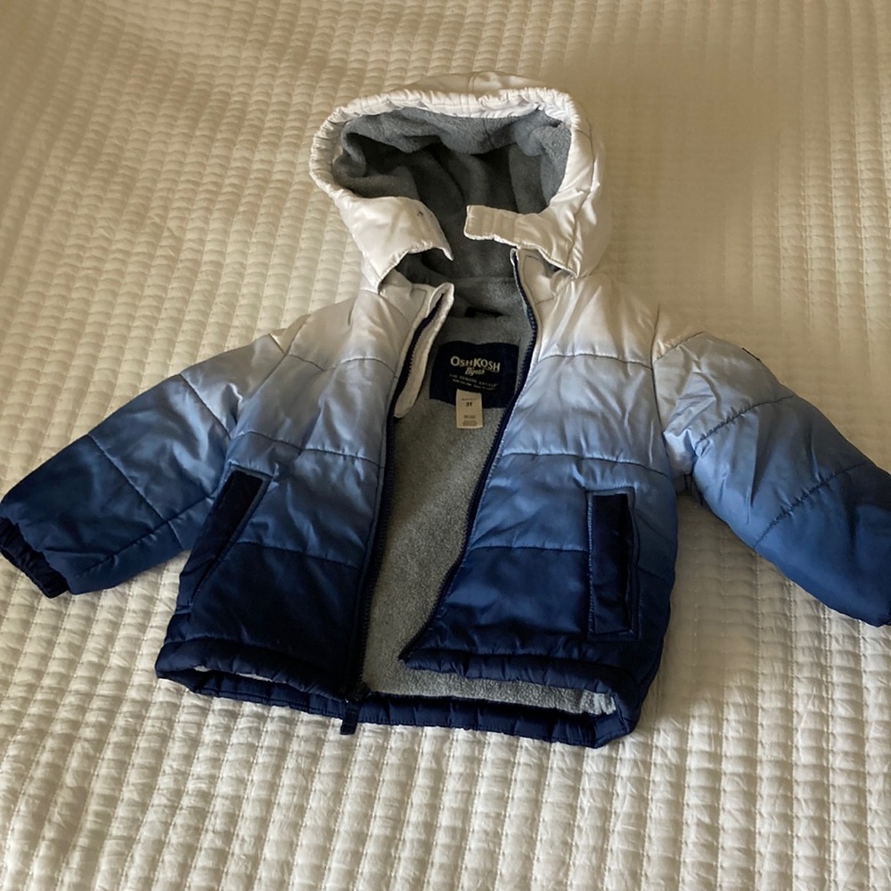 OshKosh B'gosh Blue Gradient Kids Jacket. 3t